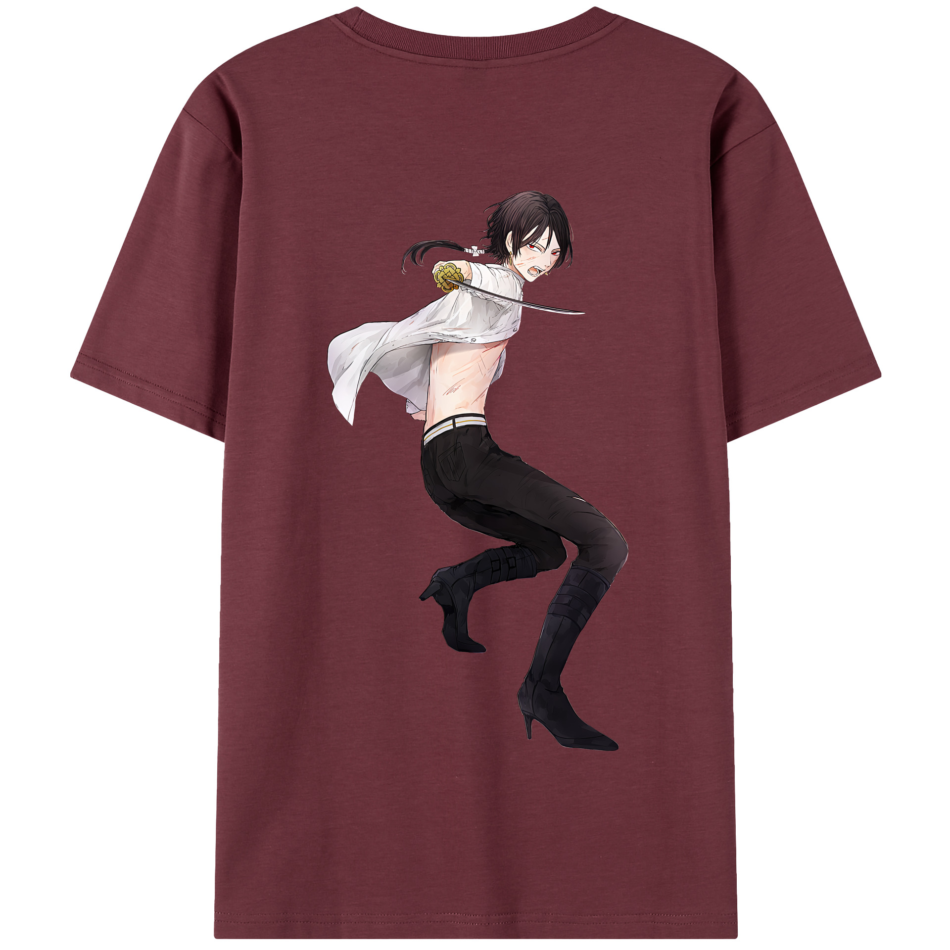 （画像用） 刀剣乱舞 Touken Ranbu 綿100％半袖Tシャツ（背面プリント）